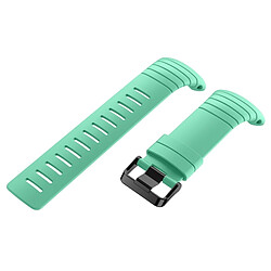 Wewoo Bracelet vert menthe pour Sunnto Core Series Boucles d'oreilles carrées en silicone avec boucle carrée en acier