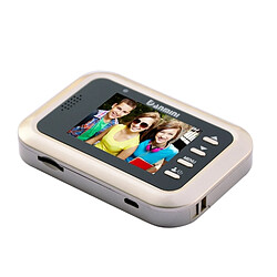 Wewoo Interphone vidéo Visiophone or 2.4 pouces couleur écran 1.0MP caméra de sécurité sans dérangement visionneuse de judas, carte TF de soutien 32 Go Max / Vision nocturne / détection de mouvement PIR