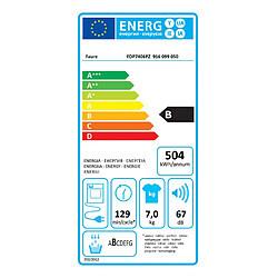 Sèche-linge à condensation 60cm 7kg b blanc - fdp7406pz - FAURE