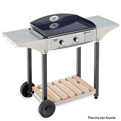 Desserte inox et bois pour plancha 600 - chps600 - ROLLER GRILL