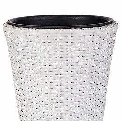 Avis Cache-pot Alexandra House Living Blanc Fer Rotin Plastique 28 x 40 x 28 cm