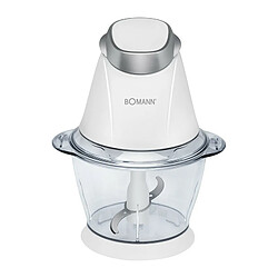 Mini Hachoir Electrique Bol 1 L fonction de broyage de glace, 250, Blanc, Bomann, MZ 449 CB