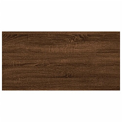 vidaXL Étagères murales 4 pcs chêne marron 60x20x1,5cm bois ingénierie pas cher