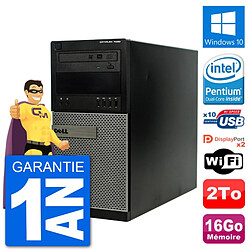 PC Tour Dell 7020 Intel Pentium G3220 RAM 16Go Disque Dur 2To Windows 10 Wifi - Occasion