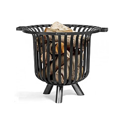 Farm-Mdlt Chauffe terrasse, braséro en acier noir VERONA Ø 60 cm