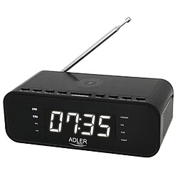 Réveil radio FM avec chargeur sans fil et Bluetooth - Adler AD 1192B 