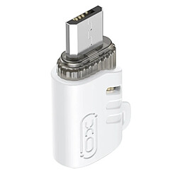 XO Adaptateur USB-C Femelle vers Micro USB Mâle Compact Blanc Blanc