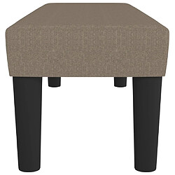 Avis vidaXL Banc Taupe 100x30x30 cm Tissu