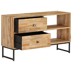 Acheter Maison Chic Meuble TV scandinave - Banc TV pour salon Bois de teck recyclé 90 x 30 x 55 cm -MN98443