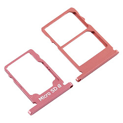 Avis Wewoo Tiroir pour carte SIM Plateau SIM + SIM + Micro SD Nokia 5.1 TA-1075 rouge violacé