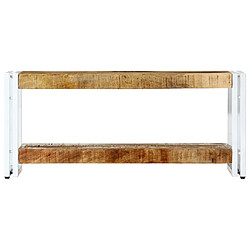 Maison Chic Meuble TV scandinave - Banc TV pour salon 90 x 30 x 40 cm Bois massif de manguier -MN40834