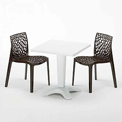 Avis Grand Soleil Table et 2 chaises colorées polypropylen