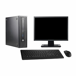 PC HP 600 G1 SFF Ecran 27" Intel Core i7-4770 RAM 16Go SSD 480Go Windows 10 Wifi - Occasion