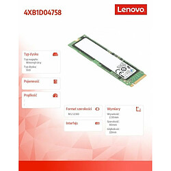 Disque dur Lenovo 4XB1D04758 2 TB SSD