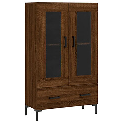 Maison Chic Buffet,Meuble de Rangement,commode pour salon,Cuisine chêne marron 69,5x31x115 cm bois d'ingénierie -MN75545