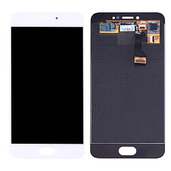 Wewoo Pièce détachée Meizu Pro 6 blanc Écran LCD + Tactile Digitizer Assemblée 