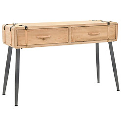 vidaXL Table console Bois massif de sapin 115x40,5x76 cm 