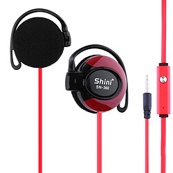 GUPBOO docooler SHINI SN-360 Filaire Stéréo Casque Oreille Crochet Casque 3.5mm Prise Gaming Sport Casque avec Micro pour Téléphone Garage 