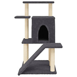 Acheter Arbre à chat avec griffoirs,niche pour chat en sisal gris foncé 97 cm -MN58906