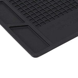 Acheter Wewoo Tapis de travail noir Plate-forme de maintenance Haute température résistant à la chaleur isolant de réparation avec vis, taille: 35cm x 25cm