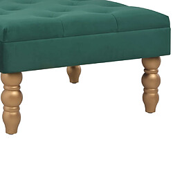 Avis vidaXL Tabouret Vert foncé 60x60x36 cm Velours