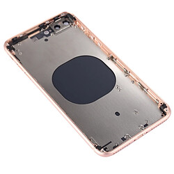 Acheter Wewoo Coque arrière Chassis or rose pour iPhone 8 Plus couvercle du boîtier arrière Pièce détachée