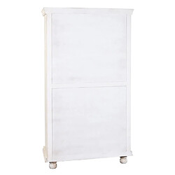 Avis Pegane Armoire de rangement en bois sculpté coloris blanc vieilli - Longueur 100 x Profondeur 40 x Hauteur 180 cm