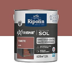 RIPOLIN Peinture pour Sol Interieur + Exterieur - Tomette Satin, 2,5L