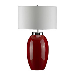 Elstead Lighting Grande Lampe de Table 1 Lumière - Rouge, E27