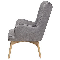 Beliani Fauteuil Gris clair VEJLE pas cher