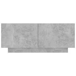 Acheter vidaXL Table de chevet gris béton 100x35x40 cm bois d'ingénierie