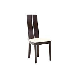 Acheter Vente-Unique Lot de 2 chaises SALENA - Hêtre massif coloris wengé