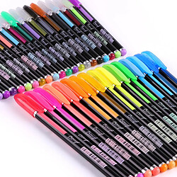 Acheter 48 Couleurs Gel Stylo Paillettes Couleur Stylo Dessin Peinture Stylo Marqueurs Papeterie