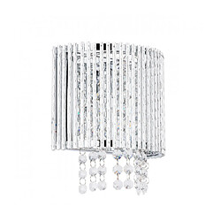 Luminaire Center Applique murale en cristal Anabella argent