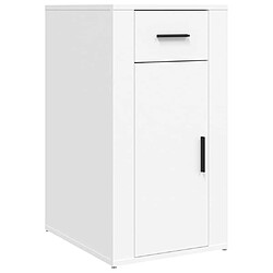 vidaXL Armoire de bureau Blanc 40x49x75 cm Bois d'ingénierie