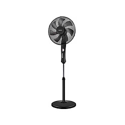 Habitat Et Jardin Ventilateur connecté sur pieds - 55W - 3 vitesses avec télécommande - Noir