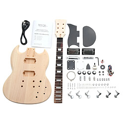 Rocktile kit de construction de guitare électrique style Double Cut