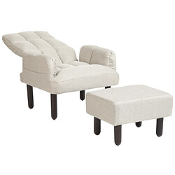 Acheter Beliani Fauteuil Beige clair OLAND