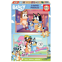 Educa Borras Puzzles 2 X 25 pcs bluey en bois 