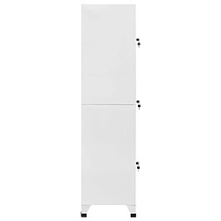 Avis vidaXL Armoire à casier avec 3 compartiments 38x45x180 cm