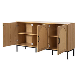 Acheter Bestmobilier Nagato - buffet bas - bois - 150 cm