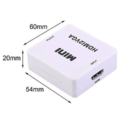 Acheter Universal Full HD 1080p HDMI à l'adaptateur VGA Connecteur de convertisseur VGA HDMI2 avec audio