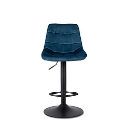 Vivaldi Hocker ARCOS 2 Bleu Marine Velours