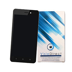 Visiodirect Ecran complet pour WIKO Sunny 3 5"" Anthracite Ecran LCD + vitre tactile Téléphone portable