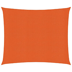 vidaXL Voile d'ombrage 160 g/m² Orange 2x2,5 m PEHD