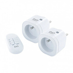 DIO CONNECTED HOME CHACON DiO Connect 2 Mini prises & Télécommande : 433MHz by DiO and WiFi, 3000W, ON/OFF, compatible Alexa + Google Home