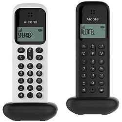 Alcatel telephone DUO sans fil avec fonction mains libres noir et blanc