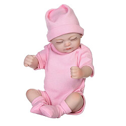 26cm belle silicone souple infantile réaliste bébé nouveau-né poupée en vêtements roses