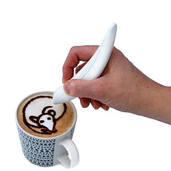 Avis Wewoo Nouveau stylo électrique Latte Art pour de gâteau de café de décoration de d'épice de sculpture de cuisson outils de pâtisserie jaune