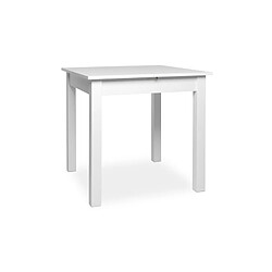 But Table avec allonge 80/120 DORA Blanc